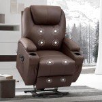 VICTONE Electric Recliner Chair with Massage and Cup Holders
