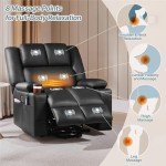 Large Electric Recliner Chair with Massage and Heat
