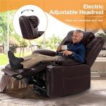 Triple Motor Power Lift Recliner Chair for Seniors