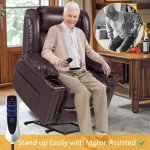 Triple Motor Power Lift Recliner Chair for Seniors