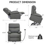 Power Lift Recliner for Elderly with Remote