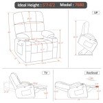 MCombo Large Power Lift Recliner Chair with Massage