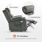MCombo Medium Dual Motor Lift Recliner Chair with Heat