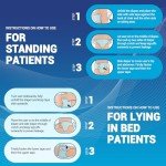 MED PRIDE Maximum Absorbency Adult Briefs for Incontinence with Refastenable Tabs [Medium, 12-Pack] - Ultra-Absorbent Adult Diapers for Men & Women- Bladder Control Unisex Disposable Underwear