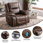 CANMOV Dual Motor Lift Recliner Chair with Massage