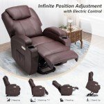 Electric Recliner Lift Chair with Massage & USB