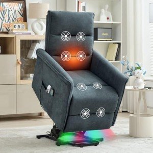 Power Lift Recliner with Vibration and Heat