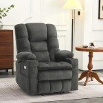 MCombo Large Dual Motor Lift Recliner Chair with Massage