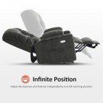 MCombo Large Dual Motor Lift Recliner Chair with Massage