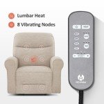 Dual Motor Lift Recliner Chair with Massage and Heat