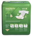 FitRight OptiFit Extra Adult Briefs with Tabs, Moderate Absorbency, X-Large, 57"-66", 4 Packs of 20 (80 total)