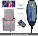 Power Lift Recliner Chair with Massage for Elderly