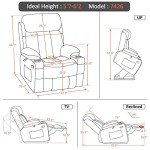 MCombo Large Electric Recliner Chair for Elderly