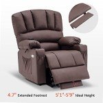 Mcombo Electric Recliner Chair with Massage & Heat