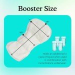 Because Premium Incontinence Booster Pads for Men and Women, Adds Extra Absorbency to Adult Diapers, Super Soft, Adhesive Strip Backing, Unisex, 20 Boosters