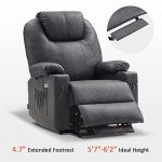 MCombo Large Dual Motor Lift Recliner Chair