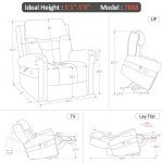 MCombo Dual Motor Lift Recliner Chair with Massage