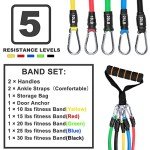12-Piece Resistance Bands Set for Home Workouts