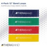 TheraBand Resistance Band Loop Set - 4 Pack