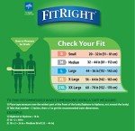 FitRight OptiFit Extra Adult Briefs with Tabs, Moderate Absorbency, X-Large, 57"-66", 4 Packs of 20 (80 total)