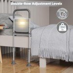 Adjustable Bed Rail for Seniors with Motion Light