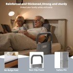 Adjustable Bed Rail for Seniors with Motion Light
