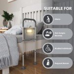 Adjustable Bed Rail for Seniors with Motion Light