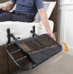 Adjustable Bed Rail with Organizer for Seniors
