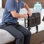 Adjustable Bed Rail with Organizer for Seniors