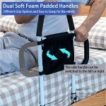 Leachoi Bed Rails for Seniors - Dual Grab Handles