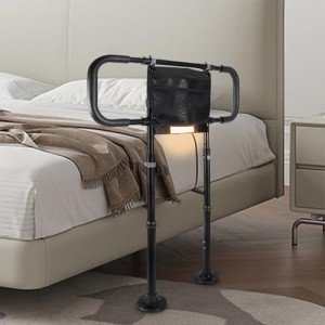Adjustable Bed Rails for Elderly with Storage