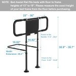 Adjustable Bed Rails for Elderly Safety and Support