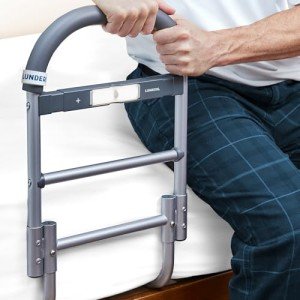 Lunderg Bed Rails with Motion Light & Storage