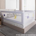 Omzer 3-Pack Toddler Bed Rails with Double Lock