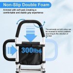 Elderly Bed Rails with Double Grab Bars & Pocket