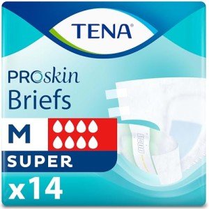Tena ProSkin Unisex Incontinence Adult Diapers, Maximum Absorbency, Medium, 14 ct