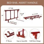 Adjustable Bed Rails for Seniors Safety Support