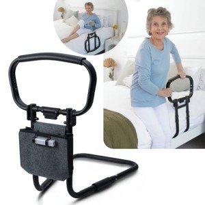Adjustable Bed Rails for Elderly Safety - Foldable