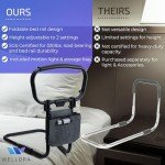 Adjustable Bed Rails for Elderly Safety - Foldable