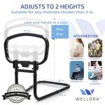 Adjustable Bed Rails for Elderly Safety - Foldable