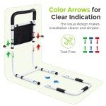 Adjustable Bed Rails for Elderly Safety Support
