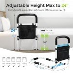 Adjustable Bed Rails for Elderly Safety Support