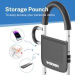 WISDEER Adjustable Bed Rail with Storage Pocket