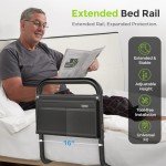 AUVON Adjustable Bed Rails for Elderly Safety
