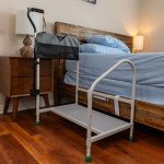 Adjustable Bed Rails for Seniors with LED Light
