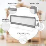Extra Long Bed Guard for Baby - Gray