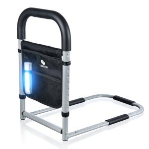 Safety Bed Rail for Seniors with Storage Pocket