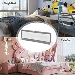 Extra Long Bed Guard for Baby - Gray