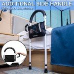 WISDEER Adjustable Bed Rails with Storage Pockets