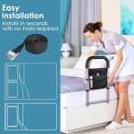 Safety Bed Rail for Seniors with Storage Pocket